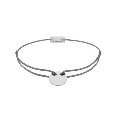 Momentoss Filo Armband - Textil - Dunkelgrau - Silber - 21200004
