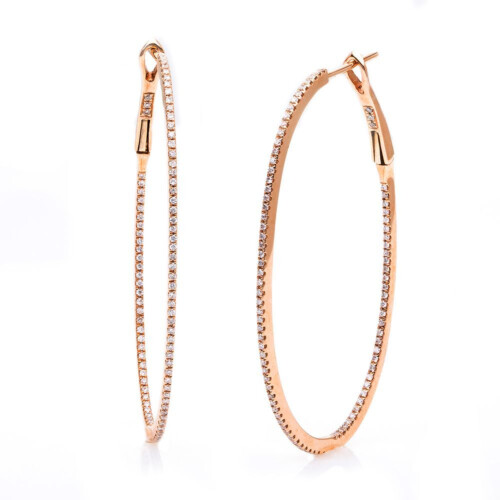 DiamondGroup Creolen - Brillant Rosegold 750 - 2C247RG-2	