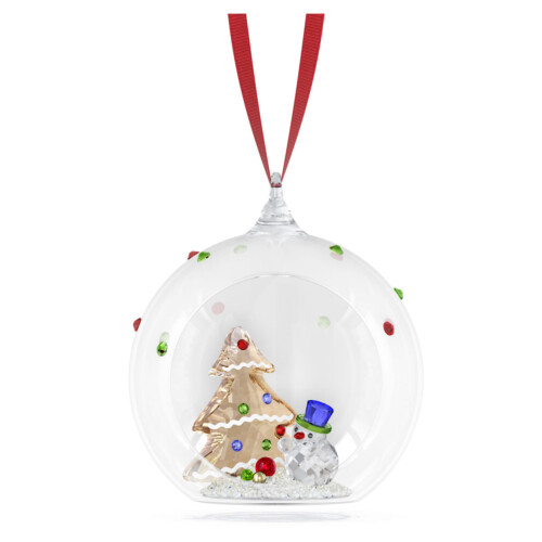 Swarovski Kristall Figuren - Holiday Cheers Baum und Schneemann Weihnachtskugel - 5701509