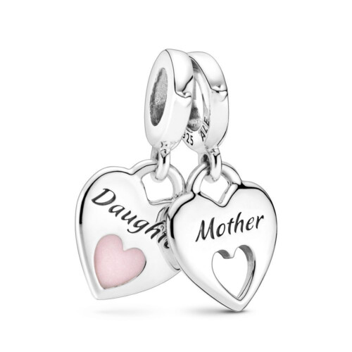 Pandora Charm - Mother and daughter hearts - 799187C01