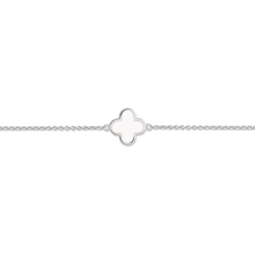 Maja Emulto Armband - White Clover - EL0004.BR.RH.W