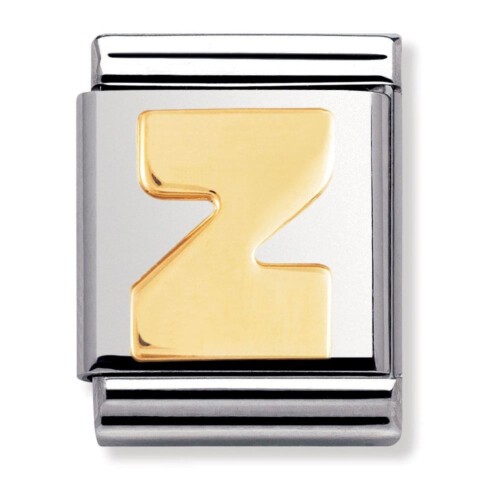Nomination BIG - BUCHSTABE Edelstahl und 18K-Gold (Z)
