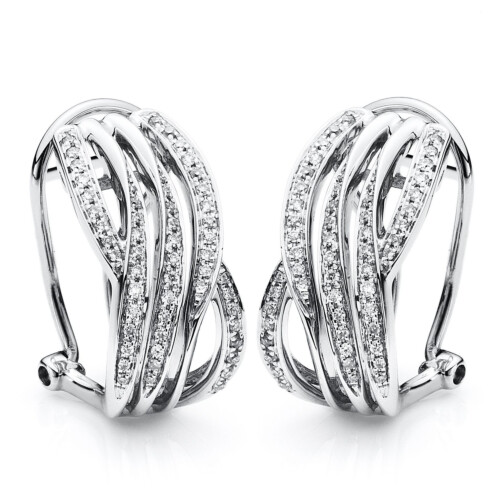 DiamondGroup Creolen - Brillant Weißgold 585 - c98-10200