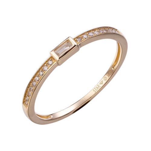Stardiamant Ring - Brillant Gelbgold 585 - D6493G