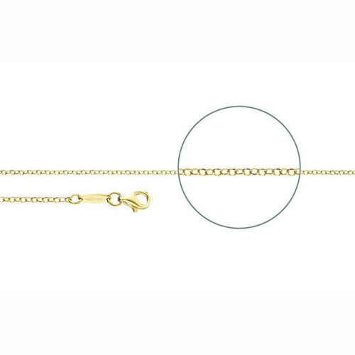 Der Kettenmacher Halskette - Erbskette Diamantiert Vergoldet - E1G