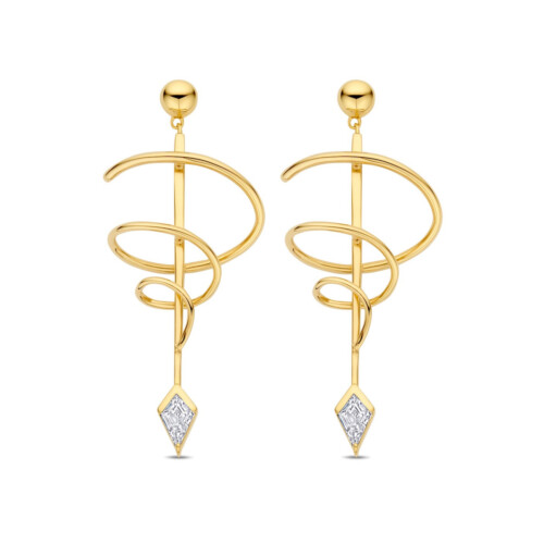 FJF JEWELLERY Ohrringe - Classic Kite Twist - FJF0030038YWH