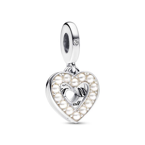 Pandora Charm - Heart Double Dangle - 792649C01