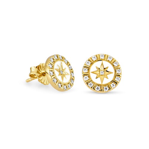 Maja Emulto Ohrstecker - Starshine White - EL00112.ER.YG.W