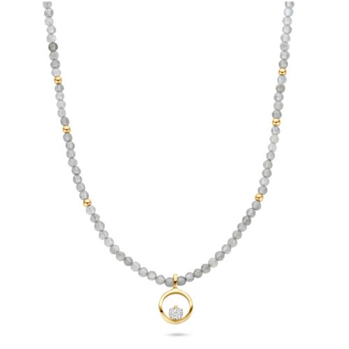 FJF JEWELLERY Halskette - Icon Heart Stone Edition Labradorite - FJF0010050YLR