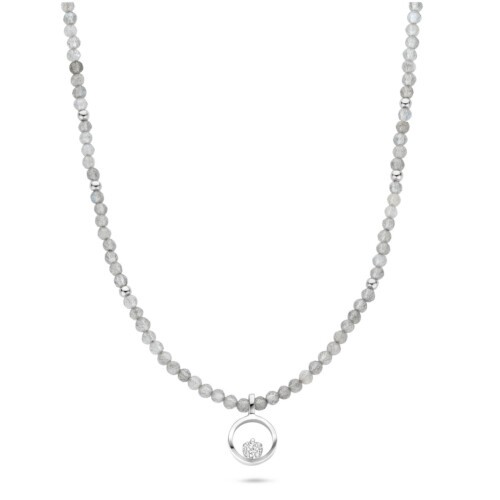 FJF JEWELLERY Halskette - Icon Heart Stone Edition Labradorite - FJF0010050SLR