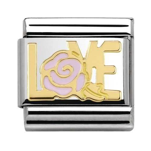 Nomination Anhänger - Composable Classic La Vie en Rose - Schrift Love Versailles - 030284/15