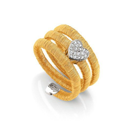 Nomination Ring - Flair Herz - Rosé, Dreifach - 144871/012