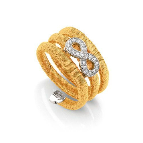 Nomination Ring - Flair - Gold - Infinity - Dreifach - 145801/012