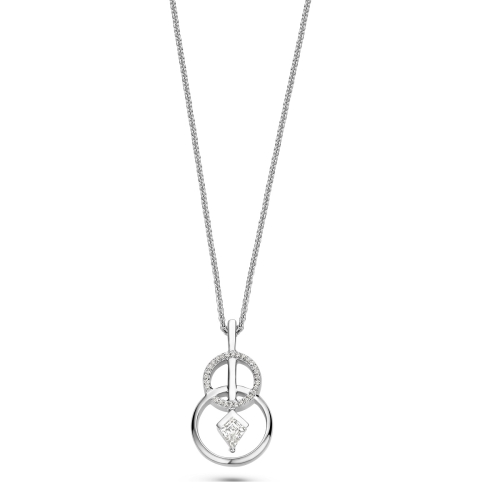 FJF JEWELLERY Halskette - Classic Kite Circles - FJF0010038SWH