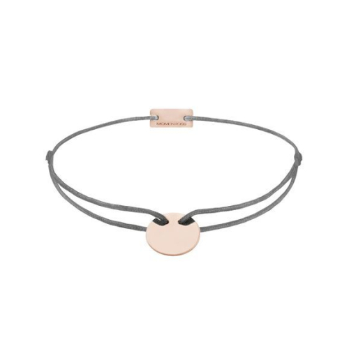 Momentoss Filo Armband - Textil - Dunkelgrau - Roségold - 21200068