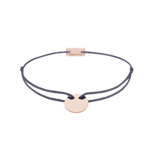 Momentoss Filo Armband - Textil - Lila Grau - Roségold - 21200074