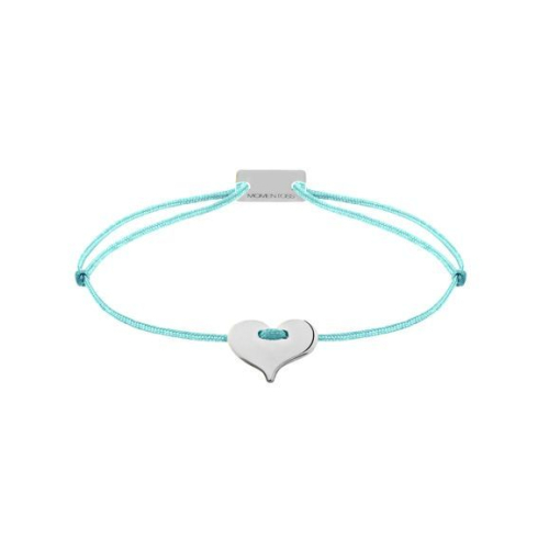 Momentoss Filo Armband - Textil - Blau - rhodiniert - Herz - 21201001