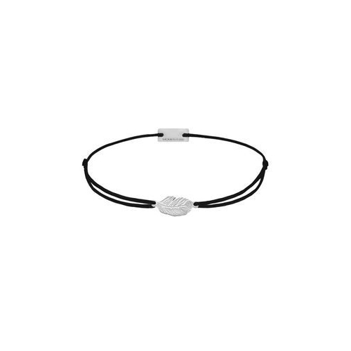 Momentoss Filo Armband - Textil - Schwarz - Silber - Feder - 21201793