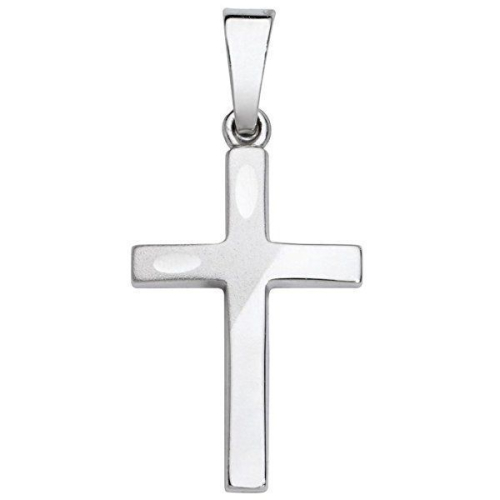 Schneider Basic Anhänger - Kreuz – Weißgold – K14