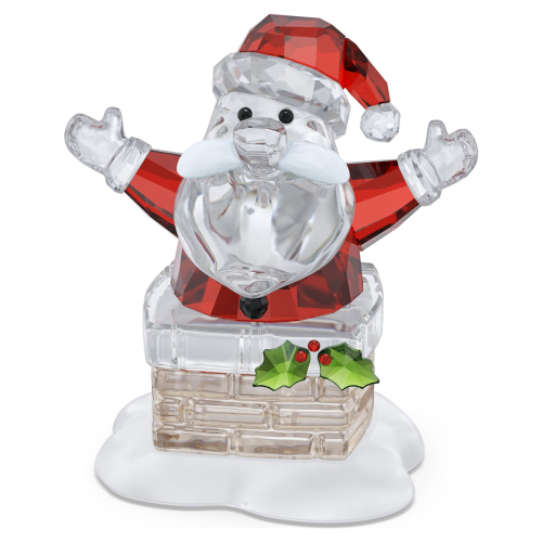 Swarovski Kristall Figuren - Holiday Cheers Weihnachtsmann und Schornstein - 5701507