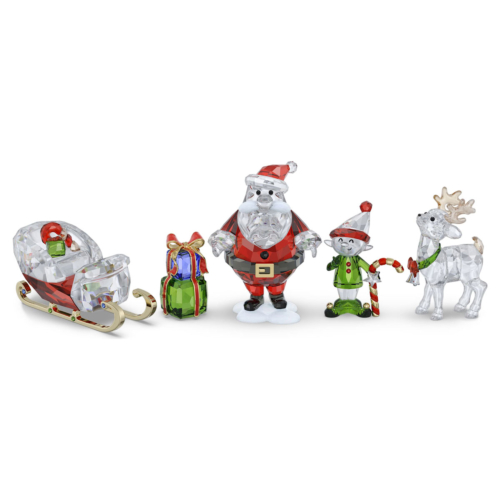 Swarovski Kristall Figuren - Holiday Cheers Weihnachtsmann Story Set - 5713797