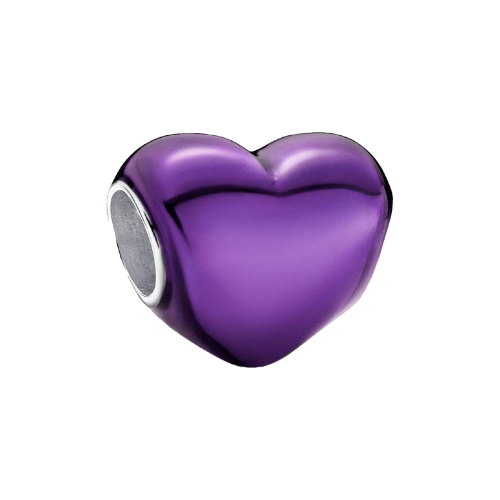 Pandora Charm - Violettes Metallic-Herz - 793337C01