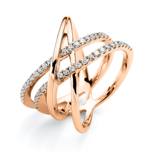 DiamondGroup Ring - Brillant Rosegold 750 - c42-11890