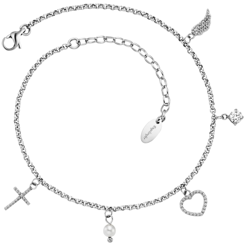 Engelsrufer Fußkette / Fußband - ERFS-FLH-PE-ZI