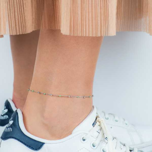 Kurshuni Fußkette / Fußband - Dots - FZENG