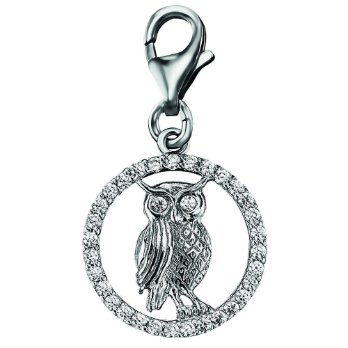 Julie Julsen Charm - Poems - Uhu - Silber - JJCH2770.1