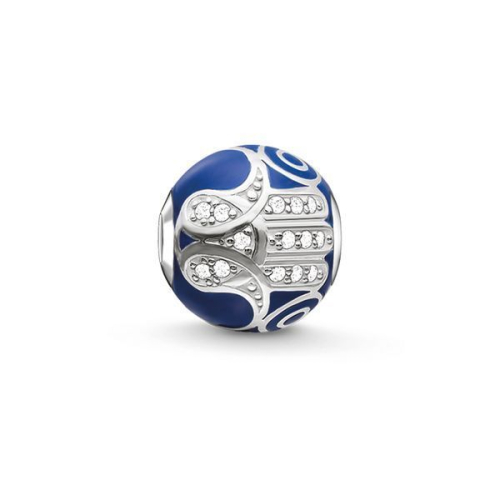 Thomas Sabo Beads - Karma Beads - Blaue Fatimas Hand - K0207-041-32