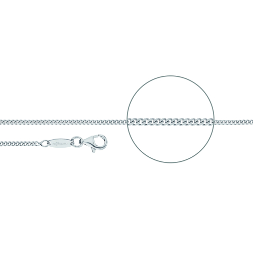 Der Kettenmacher Halskette - Panzerkette Diamantiert Silber - P2-40S