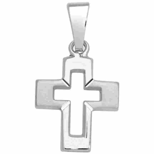 Schneider Basic Anhänger - Silber - Kreuz  - SKE14