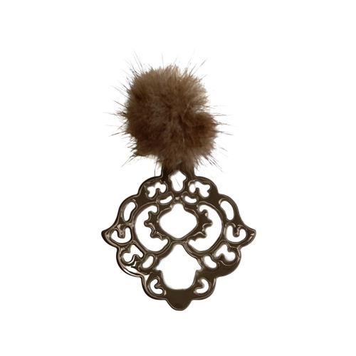 Orecchini Ohrringe - Sophia Mink - SophiaMink-dunkelbraun-gold