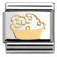 Composable Classic Madame et Monsieur - 18k Gold, Edelstahl - Muffin mit Blumen - 030162/03