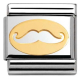 Composable Classic Madame et Monsieur - 18k Gold, Edelstahl - Schnurrbart - 030162/09