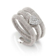 Flair Herz - Silber, Dreifach - 144871/010