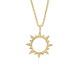 Silbercollier Sonne gold - M262104