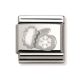 SilverShine aus Edelstahl mit 925er Silber und Emaille - Handschuh mit Schneeflocke - 330204/03 