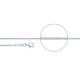 Panzerkette Diamantiert Silber - P2-40S