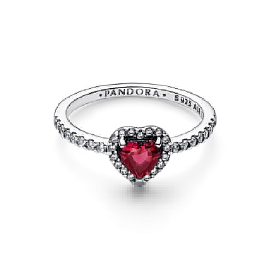 Pandora Ring fur Damen Sparkling Red Elevated Heart 198421C02 online kaufen