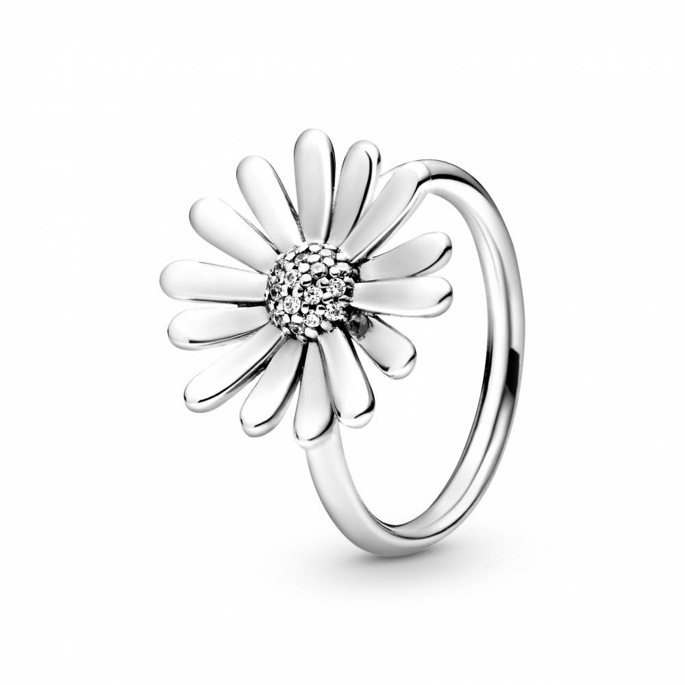 Pandora white daisy ring discount